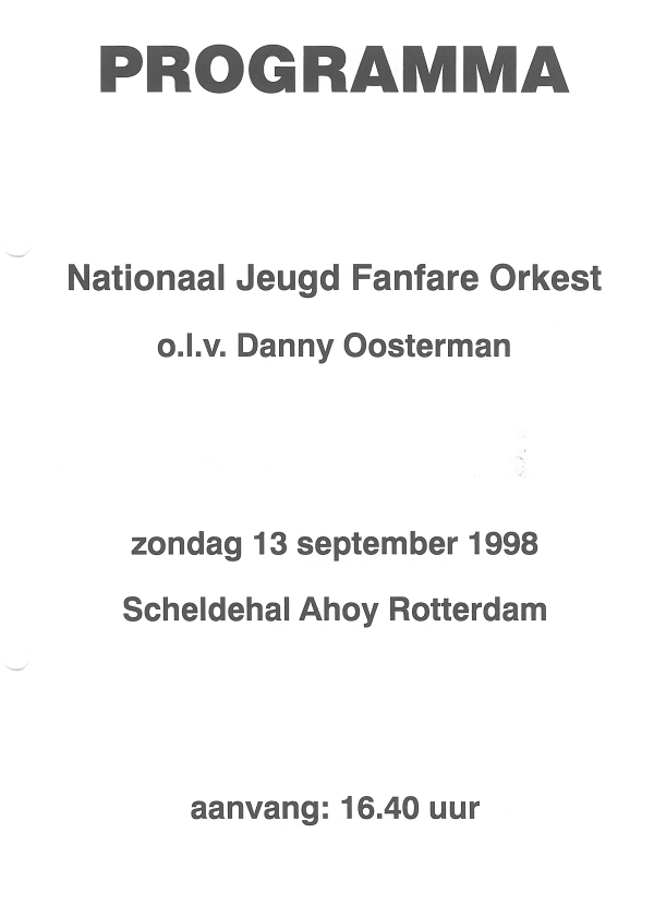 Programma NJFO 13 september 1998 - p1