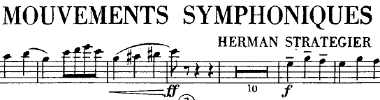 Mouvements Symphoniques (Herman Strategier)